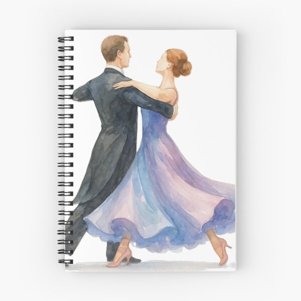 Item preview, Elegant dance in watercolor designed and sold by The Cozy Cauldron.