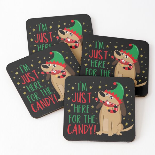 Item preview, Funny Christmas Dog Candy Cane Cute Holiday Art designed and sold by anandsiva2703.