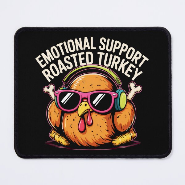 Item preview, Emotional Support Roasted Turkey Headphones Sunglasses Funny Holiday Design designed and sold by SplashTastic.