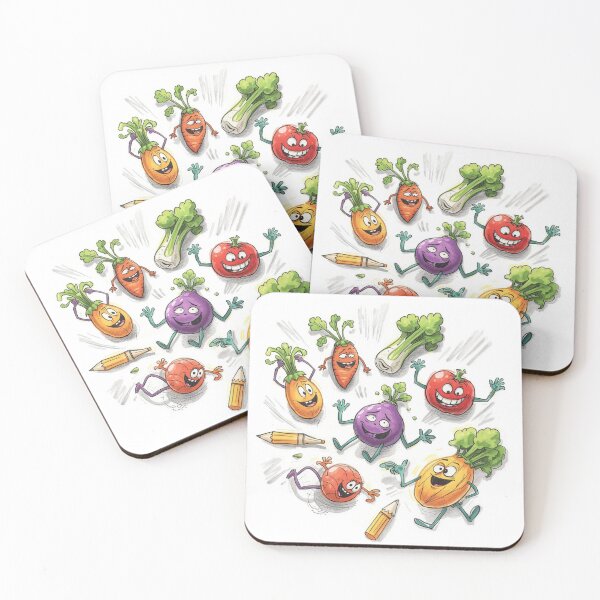 Item preview, Happy Cartoon Vegetables designed and sold by GenzShoppingHub.