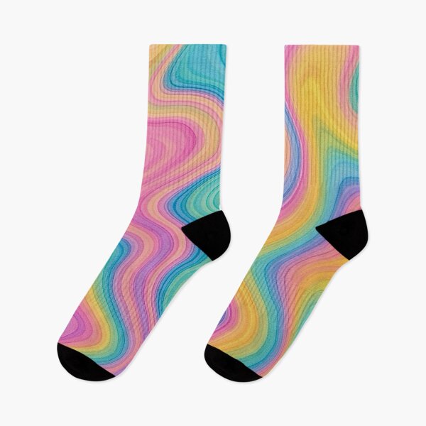 Item preview, Pastel Rainbow Marble - Soft Fluid Swirl designed and sold by Myra365Art.