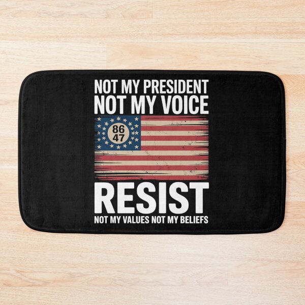 Item preview, Resist Not My President Anti Trump American Flag  designed and sold by MyzoToyota.