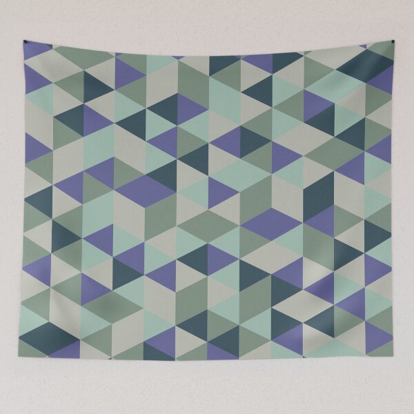 Item preview, Cubist Aqua Mosaic designed and sold by assaf.