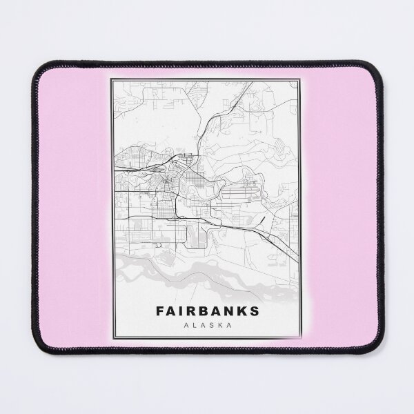 Item preview, Minimalist Fairbanks Map designed and sold by Tamas Das.
