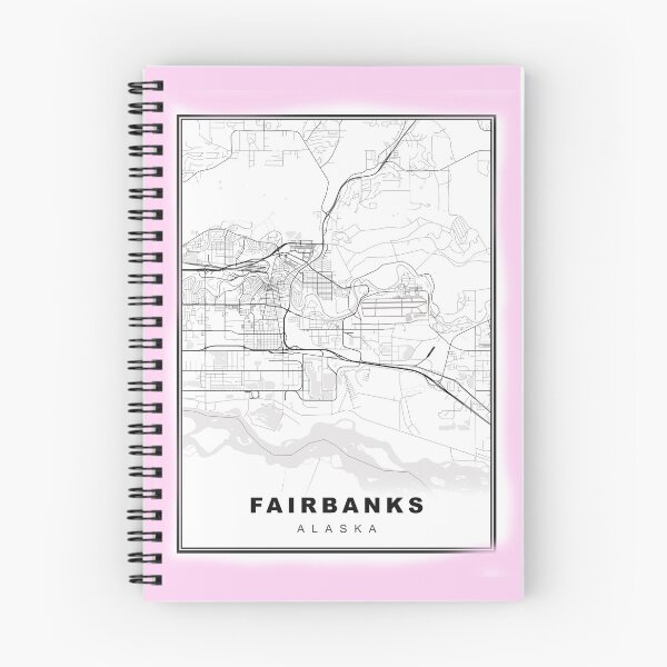 Item preview, Minimalist Fairbanks Map designed and sold by Tamas Das.