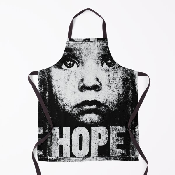 Item preview, Child's face emerging from the darkness on a hope poster. designed and sold by Piotrek0001.