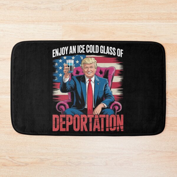 Item preview, Retro USA Flag Enjoy An Ice Cold Glass Of Deportation  designed and sold by MyzoToyota.