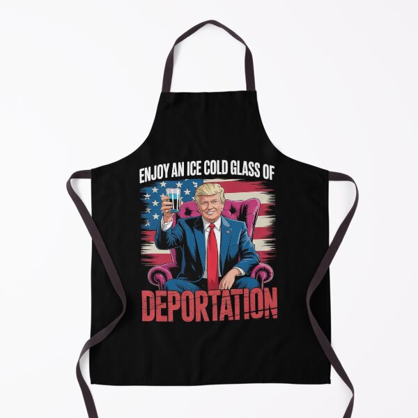 Item preview, Retro USA Flag Enjoy An Ice Cold Glass Of Deportation  designed and sold by MyzoToyota.