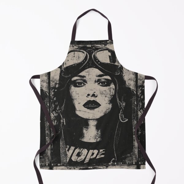Item preview, A vintage portrait of a brave female pilot symbolizes hope. designed and sold by Piotrek0001.