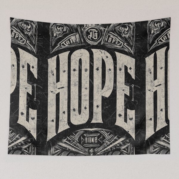 Item preview, Hope written in gothic font with dark, fantasy ornaments. designed and sold by Piotrek0001.
