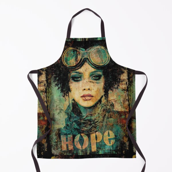 Item preview, Colorful grunge art portrait of a determined female aviator. designed and sold by Piotrek0001.