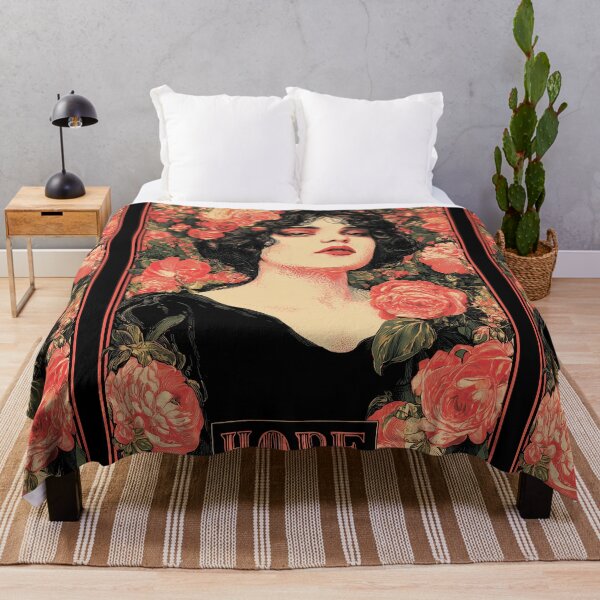Item preview,  A woman surrounded by red flowers in artistic illustration. designed and sold by Piotrek0001.
