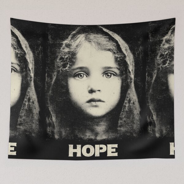 Item preview, A little girl's face on an old, distressed photo. designed and sold by Piotrek0001.