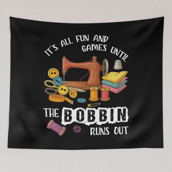 Item preview, Retro Sewing Machine Bobbin Joke T-Shirt designed and sold by LarryMBrown.