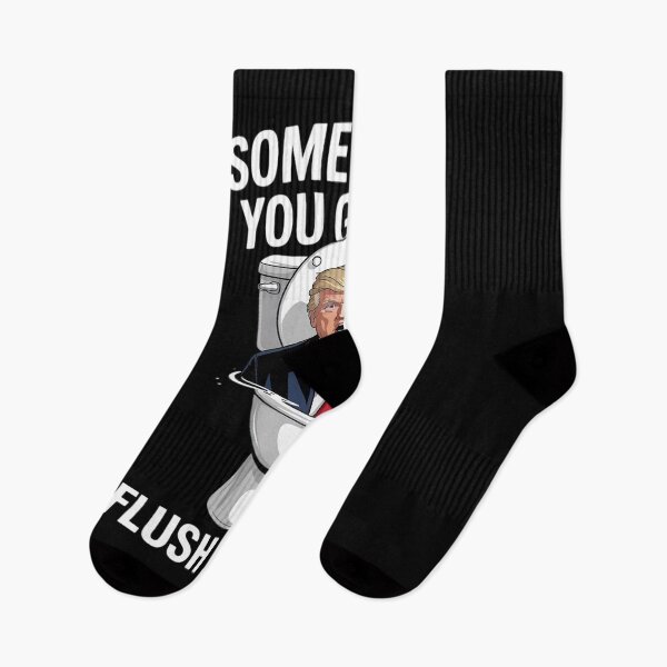 Item preview, Sometimes You Gotta Flush Twice Anti Trump Meme Parody  designed and sold by MyzoToyota.