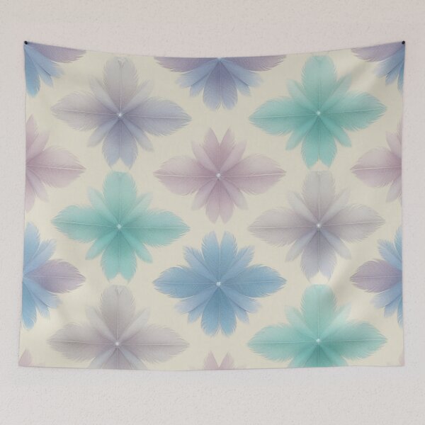 Item preview, Soft Pastel Feather Flower Pattern Seamless Floral Design designed and sold by Trueways.