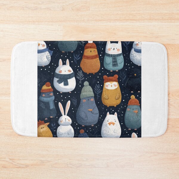 Item preview, Fantastic wild animals lovely winter pattern  designed and sold by SmileshareShop.