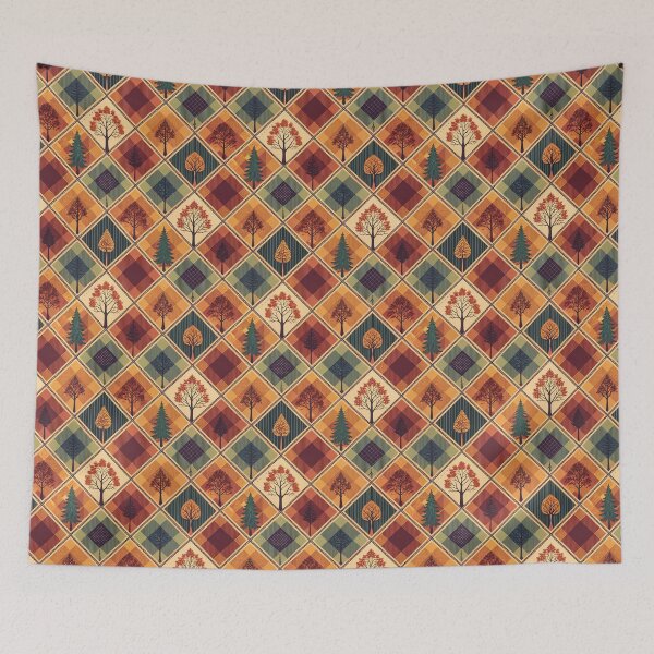 Item preview, Chic Christmas pattern with warm colors designed and sold by Merrylands Artshop.