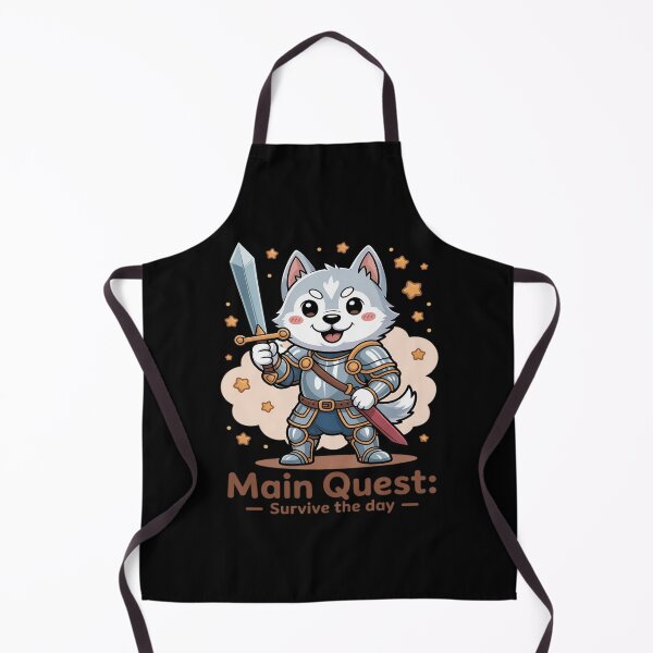 Item preview, Main Quest Survive the Day – Cute RPG Dog Knight designed and sold by NetoGalaxy.
