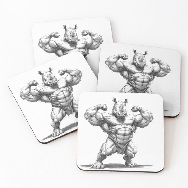 Item preview, Bodybuilder Rhino designed and sold by GenzShoppingHub.