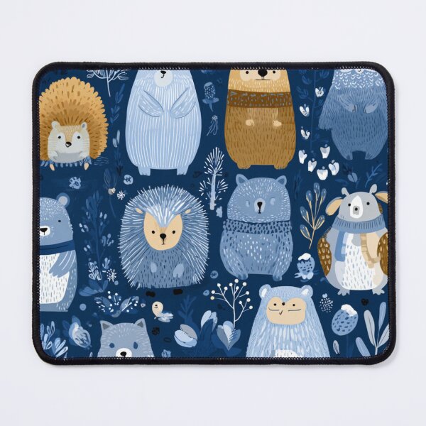 Item preview, Cute animals winter pattern for kids designed and sold by SmileshareShop.