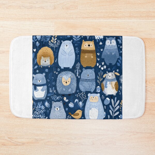 Item preview, Cute animals winter pattern for kids designed and sold by SmileshareShop.