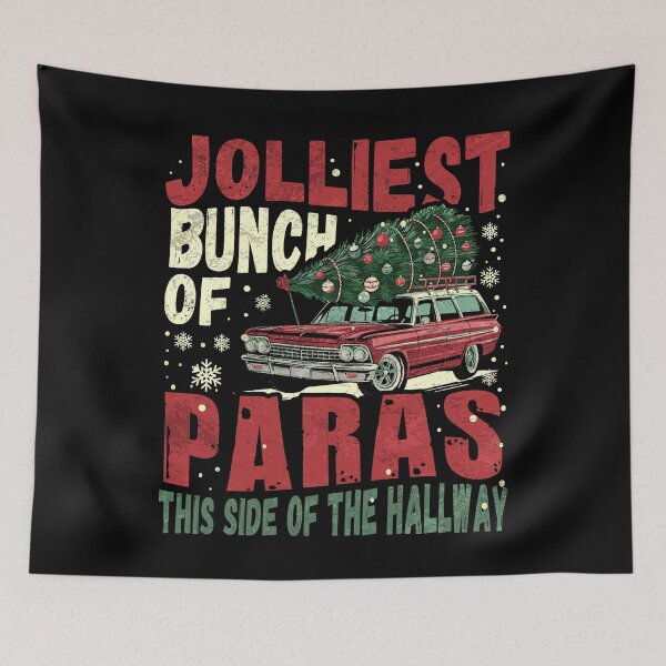 Item preview, Jolliest Bunch of Paras This Side of The Hallway Christmas designed and sold by Patchina.