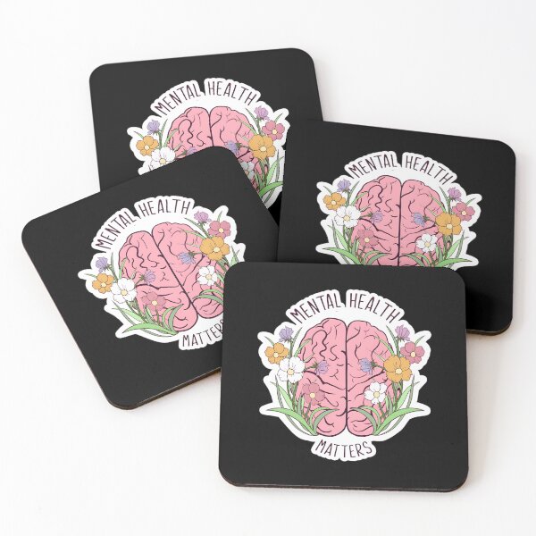 Item preview, Mental Health Matters Floral Quote Art designed and sold by jwadelbraylen.