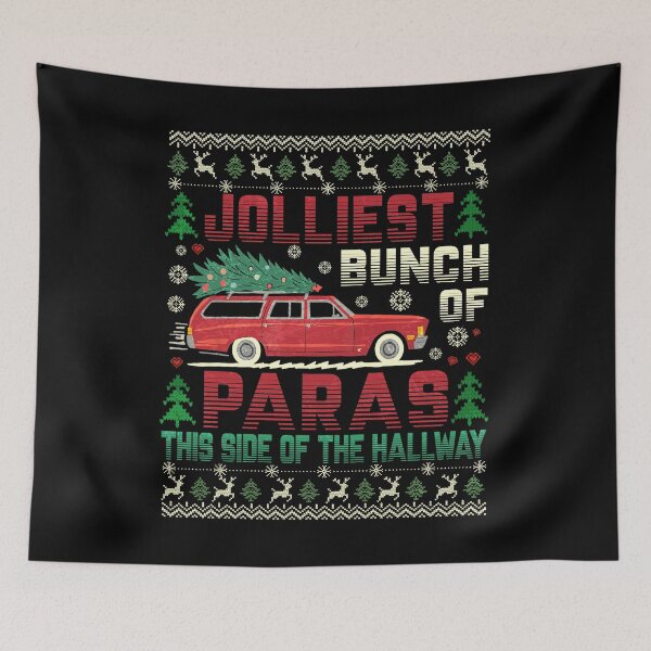 Item preview, Jolliest Bunch of Paras This Side of The Hallway Christmas designed and sold by Patchina.