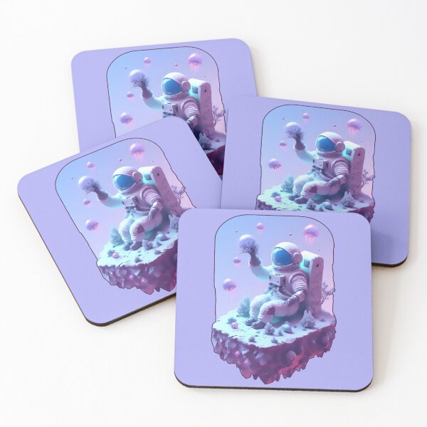 Item preview, Astronaut Daydream Realm – Floating Island Sci-Fi designed and sold by Neer arts.