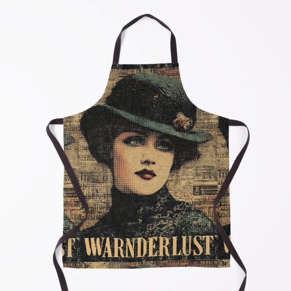 Item preview, Portrait of lady in hat with retro newspaper effect designed and sold by Piotrek0001.