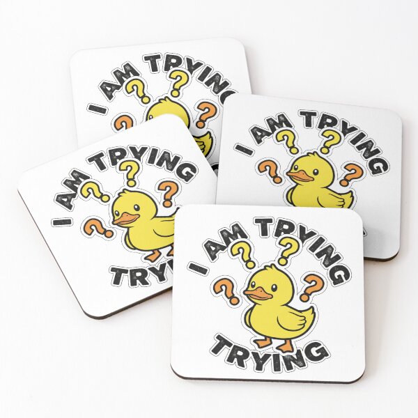 Item preview, Confused Cute Duck - I Have No Idea What I'm Doing designed and sold by GeniePixel.