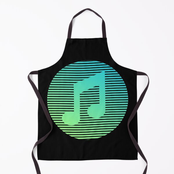 Item preview, Neon Mint Music Note – Retro Striped Aesthetic designed and sold by Ivy-Triggs.