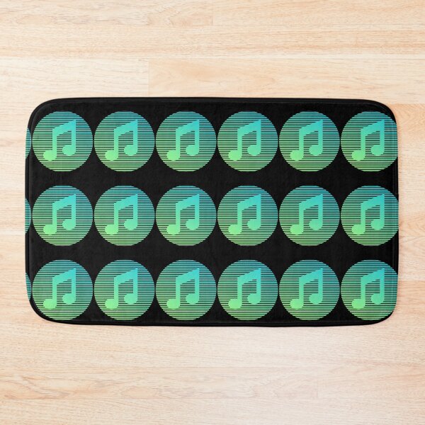 Item preview, Neon Mint Music Note – Retro Striped Aesthetic designed and sold by Ivy-Triggs.