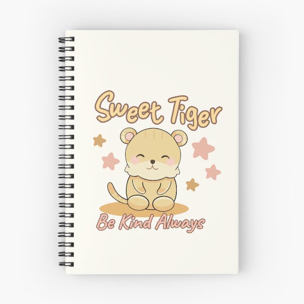 Item preview, Sweet Tiger Cute Kawaii Be Kind Always designed and sold by Porpor Artwork.
