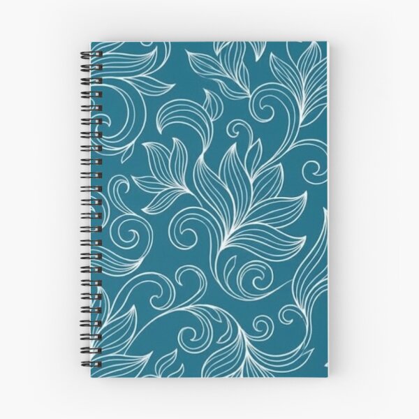 Item preview, Elegant Blue White Floral Swirl Seamless Pattern Art designed and sold by anandsiva2703.