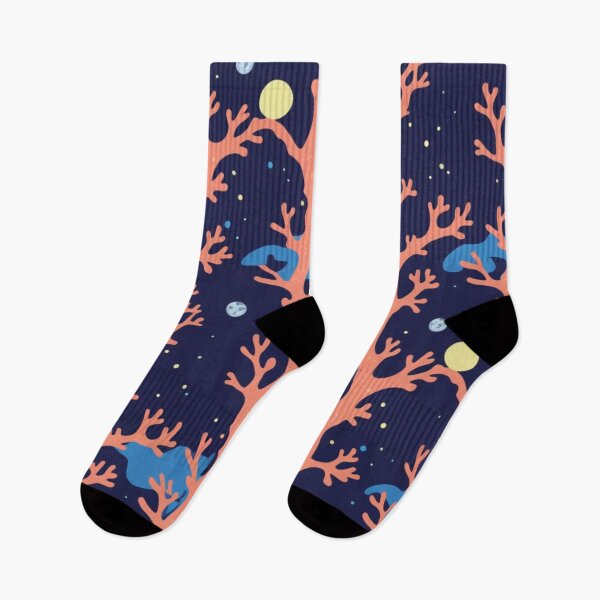 Item preview, Midnight Coral Forest Pattern Celestial Ocean Night Design designed and sold by Trueways.