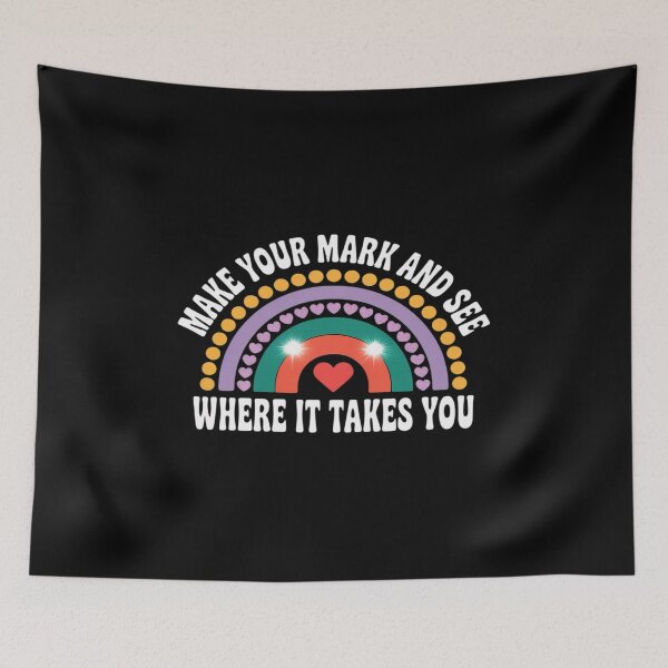 Item preview, Make Your Mark Dot Day Colorful Rainbow Heart Teacher designed and sold by SnackPAC.