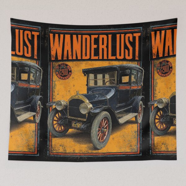 Item preview, Vintage car on orange background retro automotive poster designed and sold by Piotrek0001.