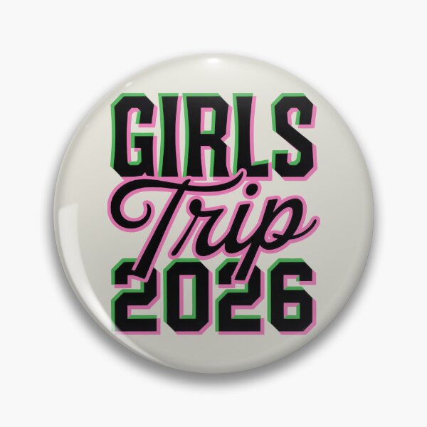 Item preview, Girls Trip 2026 Bold Pink Green Celebration Design designed and sold by SplashTastic.