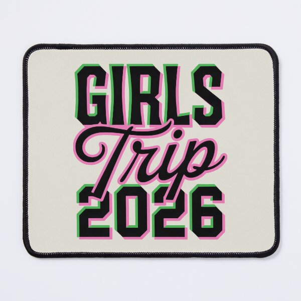 Item preview, Girls Trip 2026 Bold Pink Green Celebration Design designed and sold by SplashTastic.