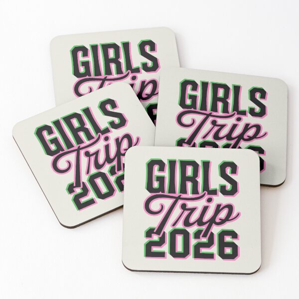 Item preview, Girls Trip 2026 Bold Pink Green Celebration Design designed and sold by SplashTastic.