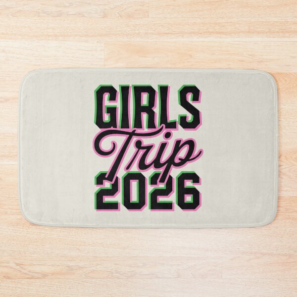 Item preview, Girls Trip 2026 Bold Pink Green Celebration Design designed and sold by SplashTastic.