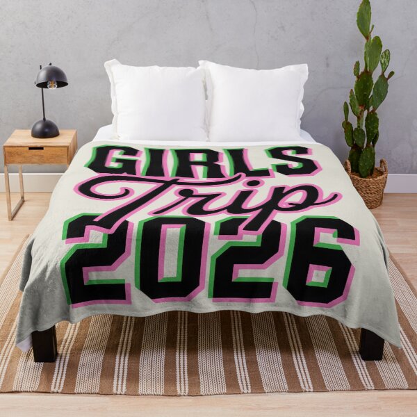 Item preview, Girls Trip 2026 Bold Pink Green Celebration Design designed and sold by SplashTastic.