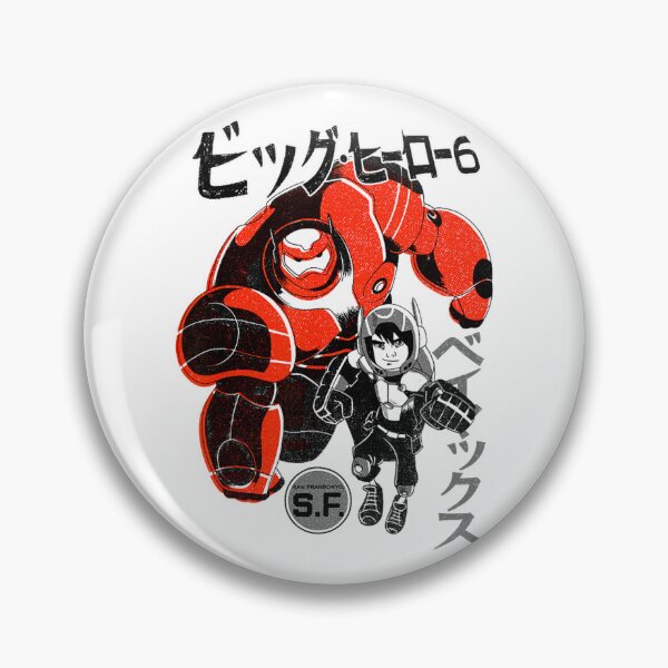 Item preview, Baymax Retro Mecha Duo Manga Style Design designed and sold by Teresa Kamden.