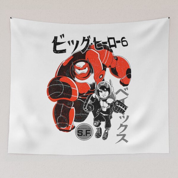 Item preview, Baymax Retro Mecha Duo Manga Style Design designed and sold by Teresa Kamden.