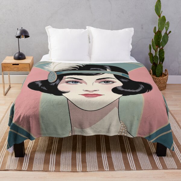 Item preview, George Barbier inspired portrait of a fashionable woman designed and sold by Tamas Das.