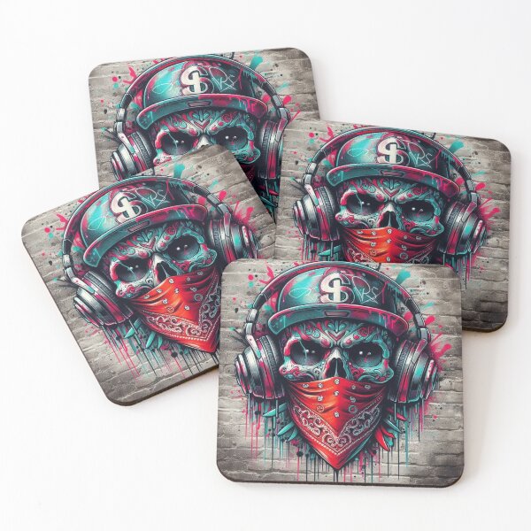 Item preview, Graffiti Skull Vibes – Urban Snapback Street Art Design designed and sold by Tune Me.