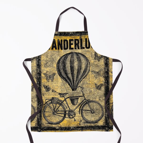 Item preview, Bicycle with balloon and butterflies in collage style designed and sold by Piotrek0001.
