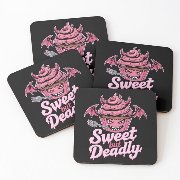 Item preview, Sweet but Deadly Cupcake – Cute Horror Food Illustration designed and sold by palavdip.